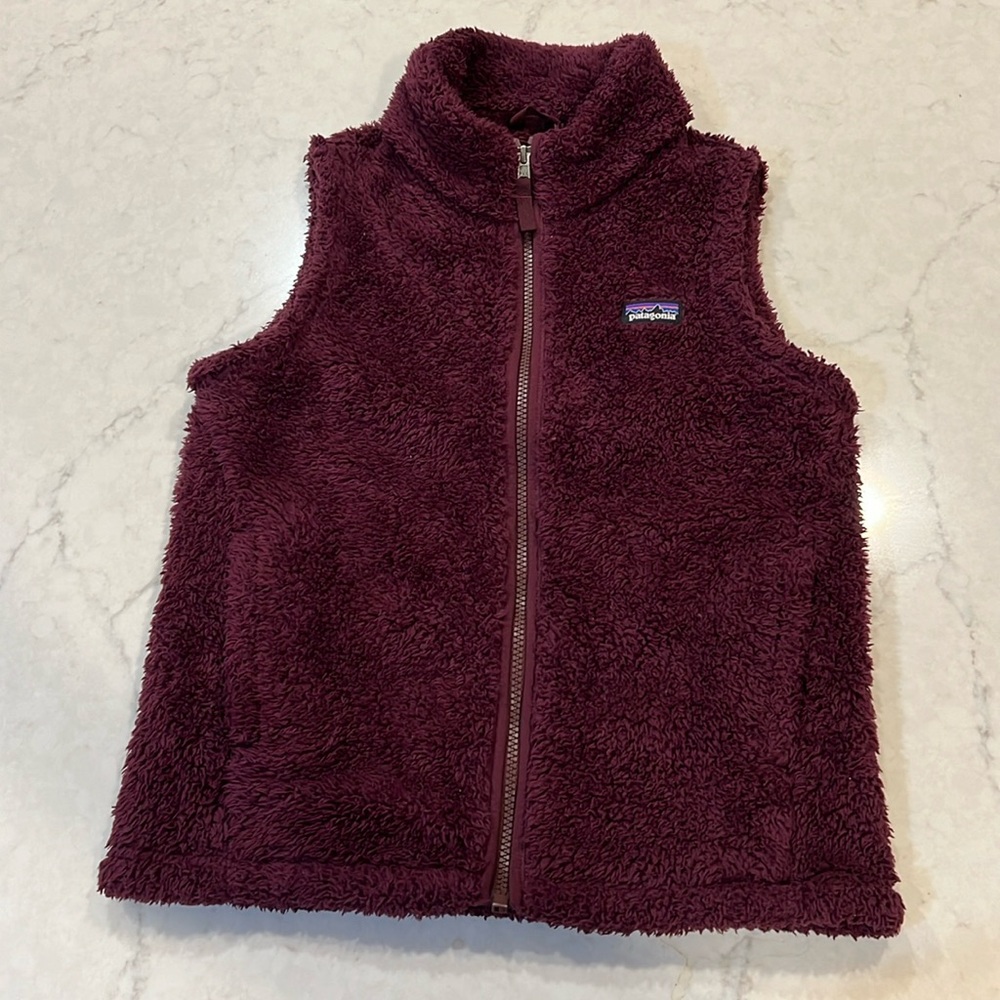 Kids Fleece Vest - Maroon